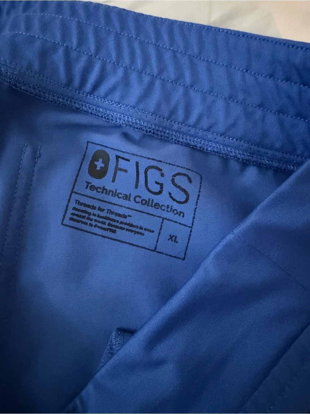 FIGS Women's Zamora High Waisted Jogger Scrub Pants - Ceil Blue - Picture 3 of 3